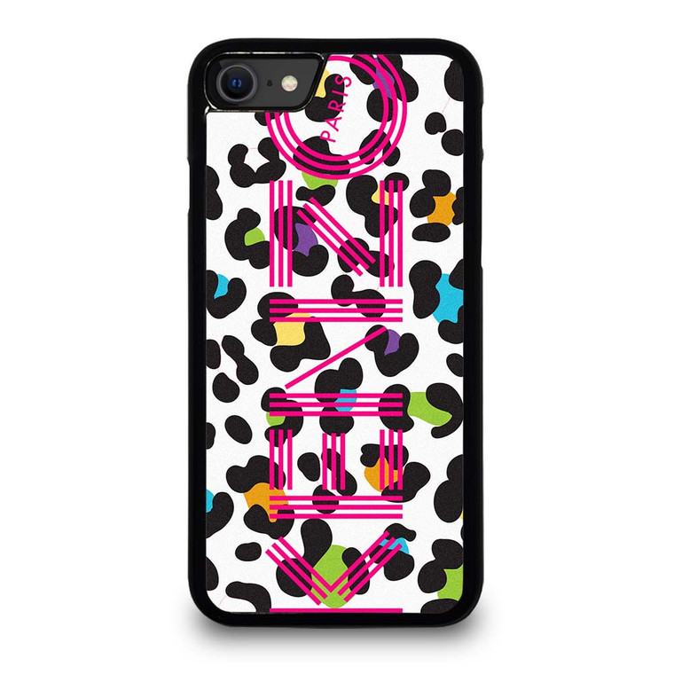 KENZO PARIS COLORFUL LEOPARD iPhone SE 2020 Case Cover
