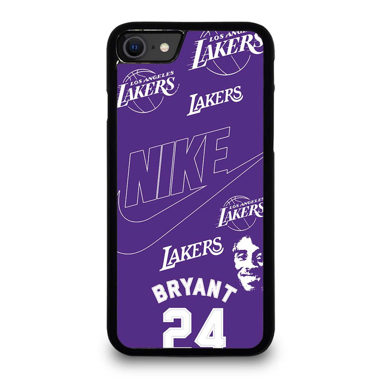KOBER BRYANT LAKERS NIKE PURPLE iPhone SE 2020 Case Cover