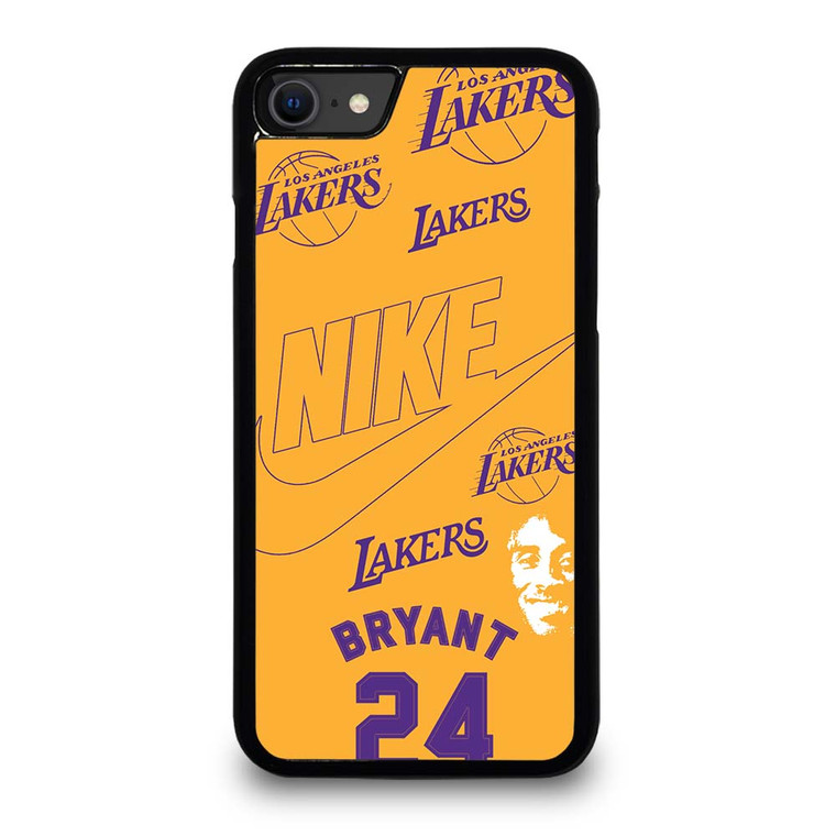 KOBER BRYANT LAKERS NIKE YELLOW iPhone SE 2020 Case Cover