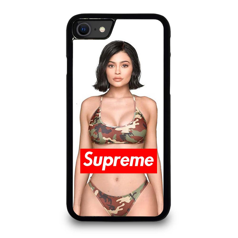 KYLIE JENNER SUPREME CAMO iPhone SE 2020 Case Cover