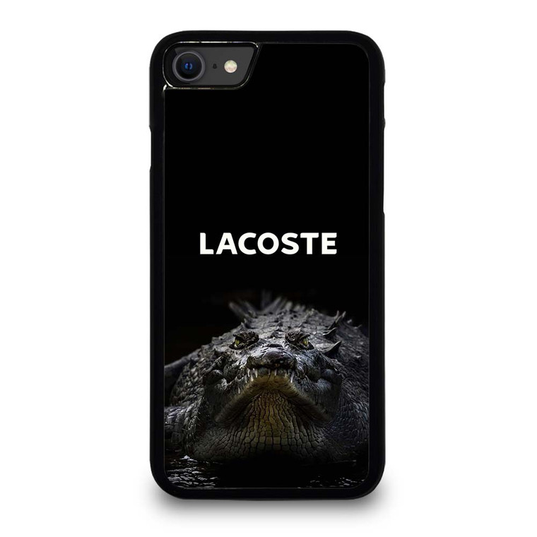 LACOSTE CROCODILE BLACK iPhone SE 2020 Case Cover