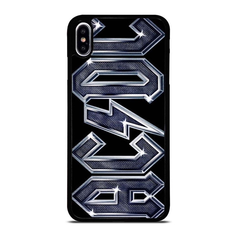 ACDC METAL CARBON LOGO iPhone XS Max Case Cover