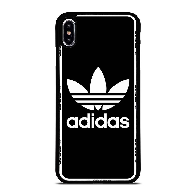 ADIDAS TREFOIL ROUND BLACK iPhone XS Max Case Cover