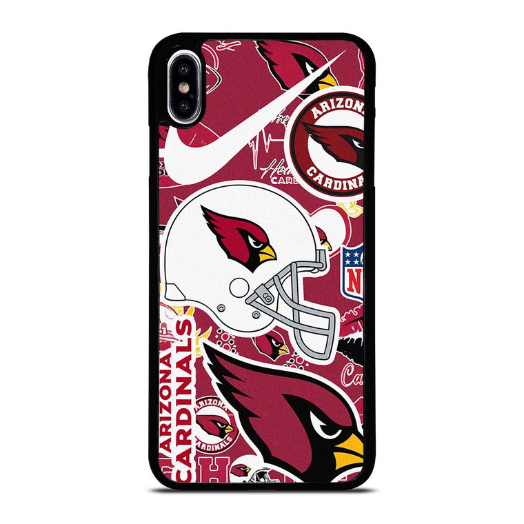 ARIZONA CARDINALS NFL STICKER BOMB iPhone XS Max Case Cover