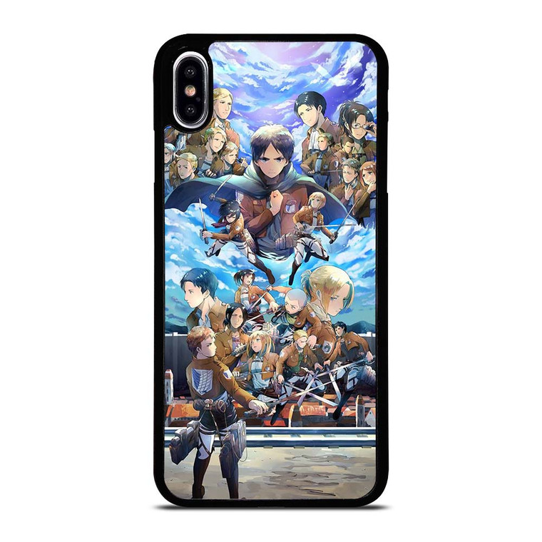 ATTACK ON TITAN ANIME CHARACTER iPhone XS Max Case Cover