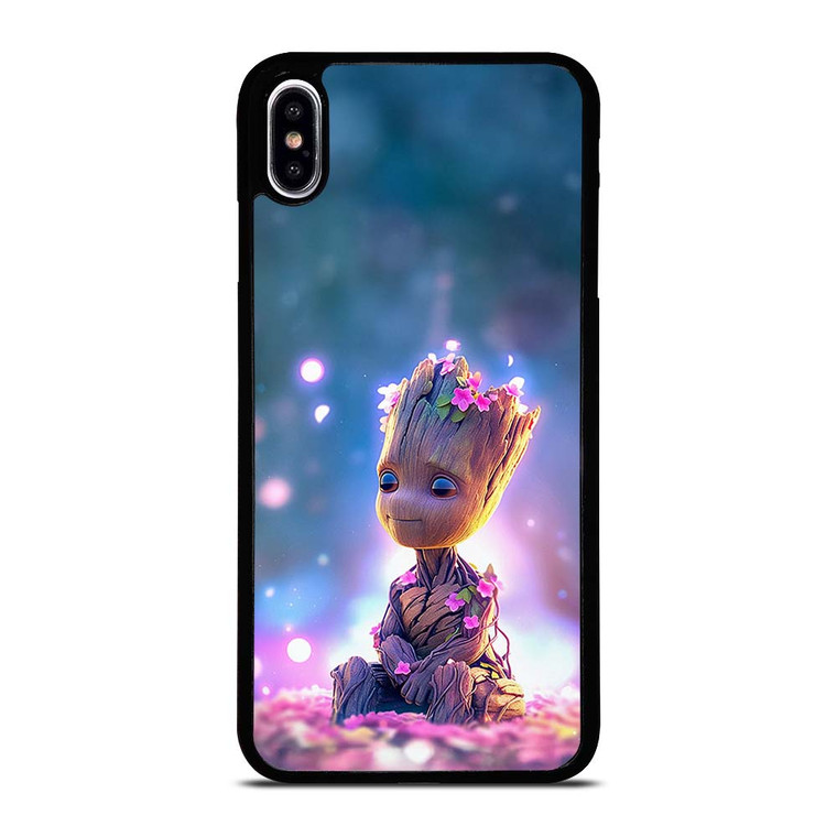 BABY GROOT FLOWER iPhone XS Max Case Cover