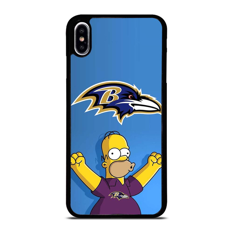 BALTIMORE RAVENS THE SIMPSON iPhone XS Max Case Cover