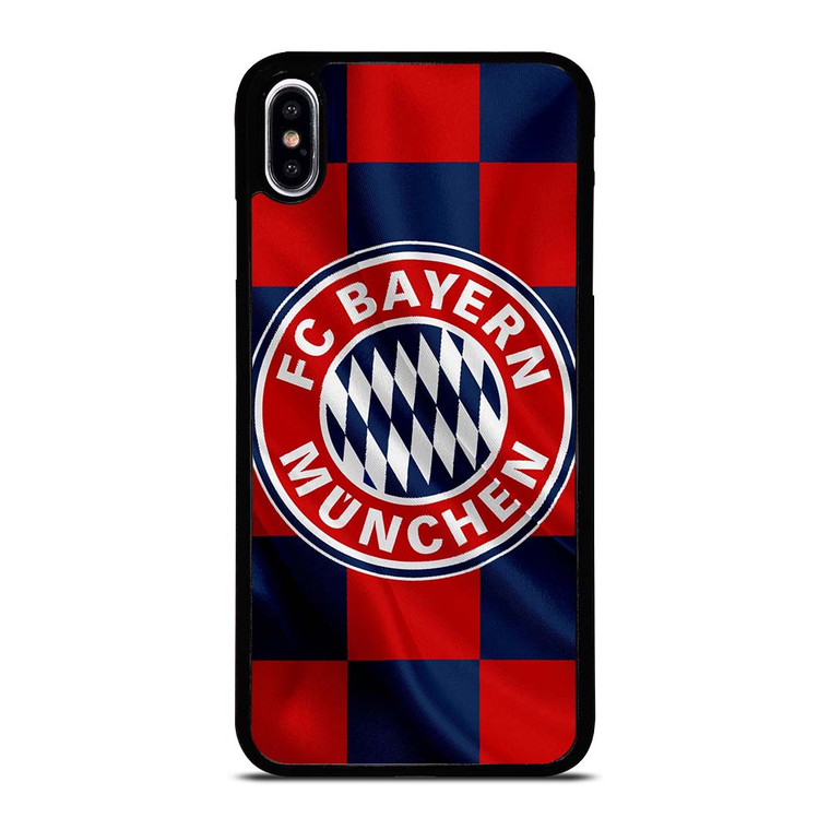 BAYERN MUNCHEN FC FLAG LOGO iPhone XS Max Case Cover