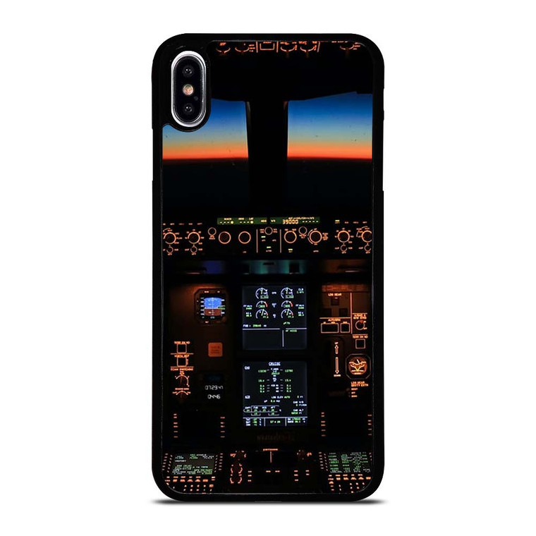 BOEING PLANE COCKPIT iPhone XS Max Case Cover
