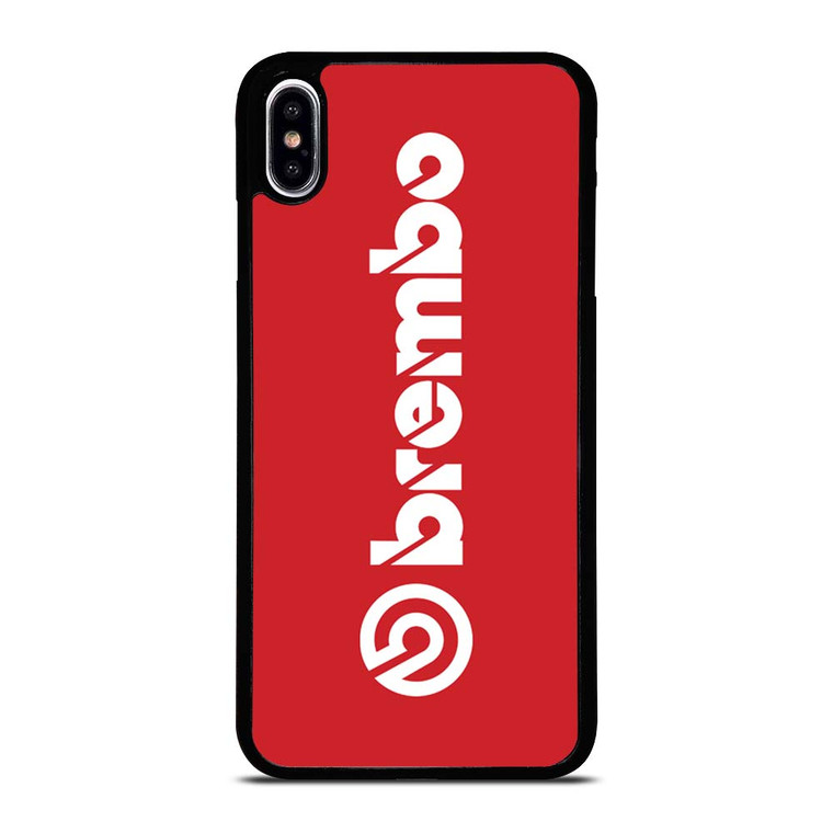 BREMBO DISC BRAKE RED LOGO iPhone XS Max Case Cover
