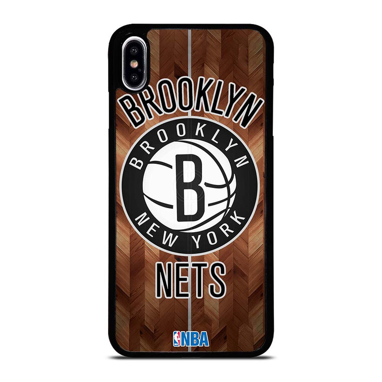 BROOKLYN NETS WOODEN LOGO iPhone XS Max Case Cover