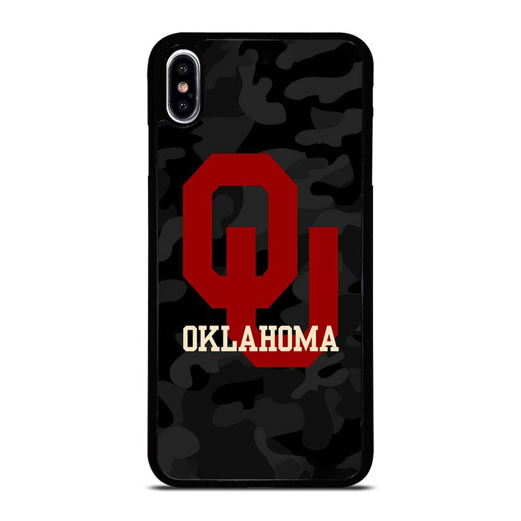 CAMO OKLAHOMA SOONERS LOGO iPhone XS Max Case Cover