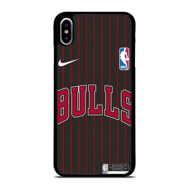 CHICAGO BULLS NIKE NBA STRIPE iPhone XS Max Case Cover CHICAGO BULLS NIKE NBA STRIPE iPhone XS Max Case Cover