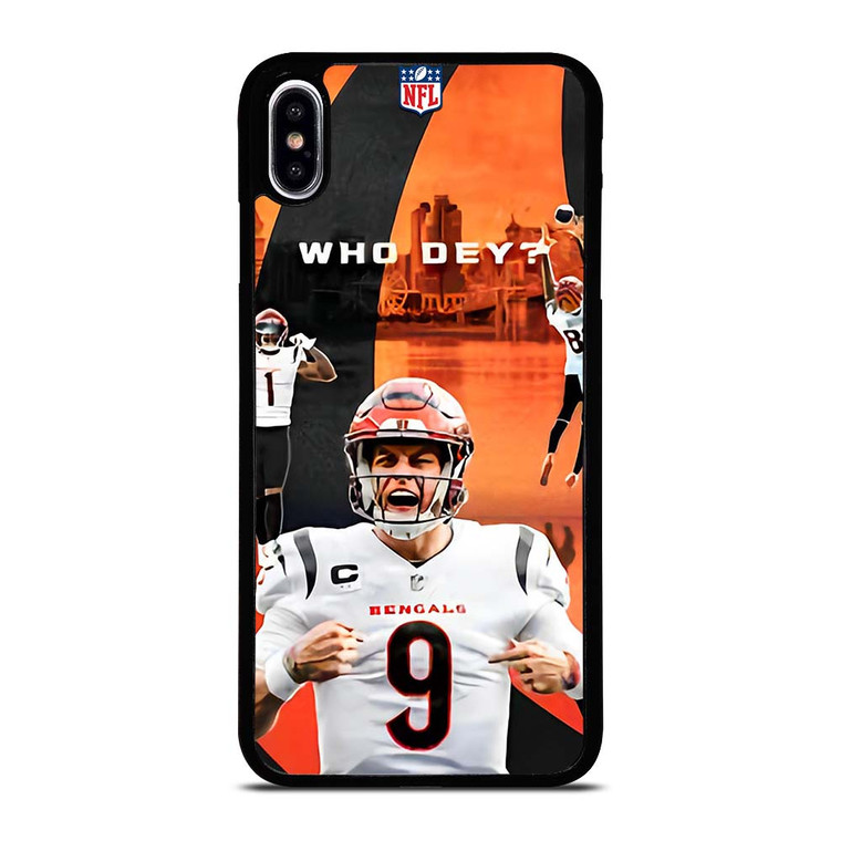 CINCINNATI BENGALS NFL JOE BURROW iPhone XS Max Case Cover