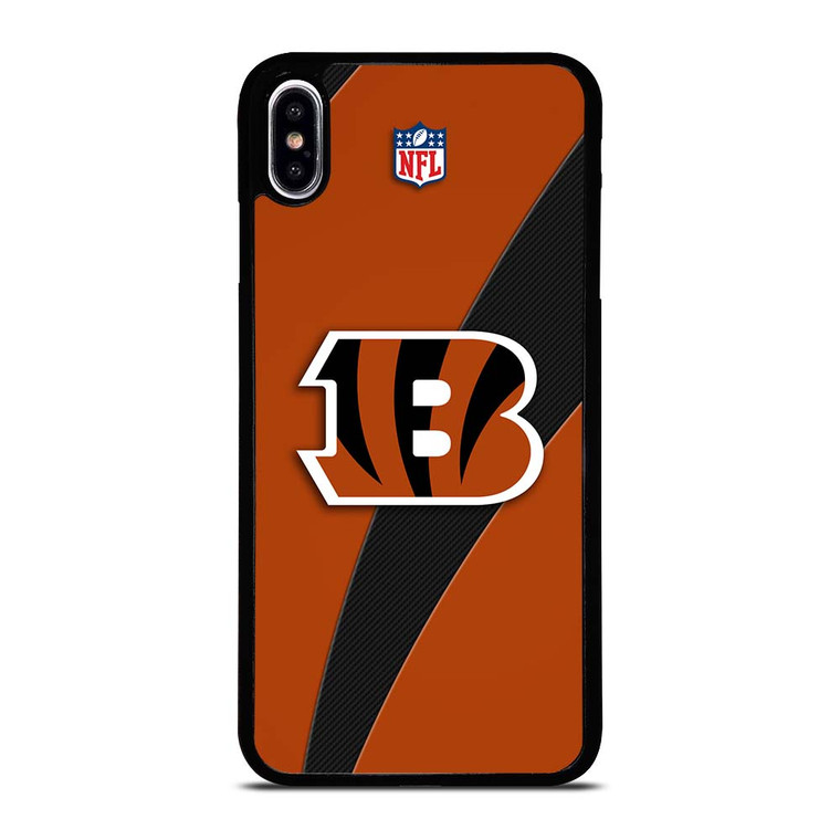 CINCINNATI BENGALS TIGER PATTERN iPhone XS Max Case Cover