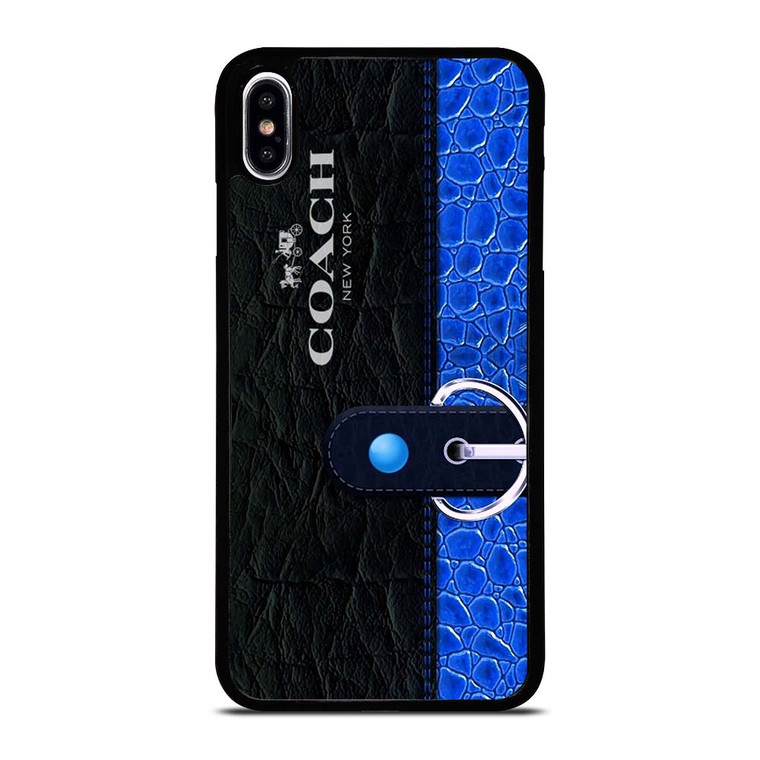 COACH BAG BLUE iPhone XS Max Case Cover