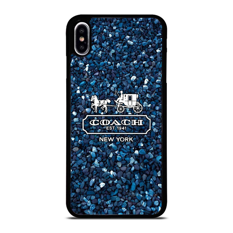COACH NEW YORK BLUE STONE iPhone XS Max Case Cover COACH NEW YORK BLUE STONE iPhone XS Max Case Cover