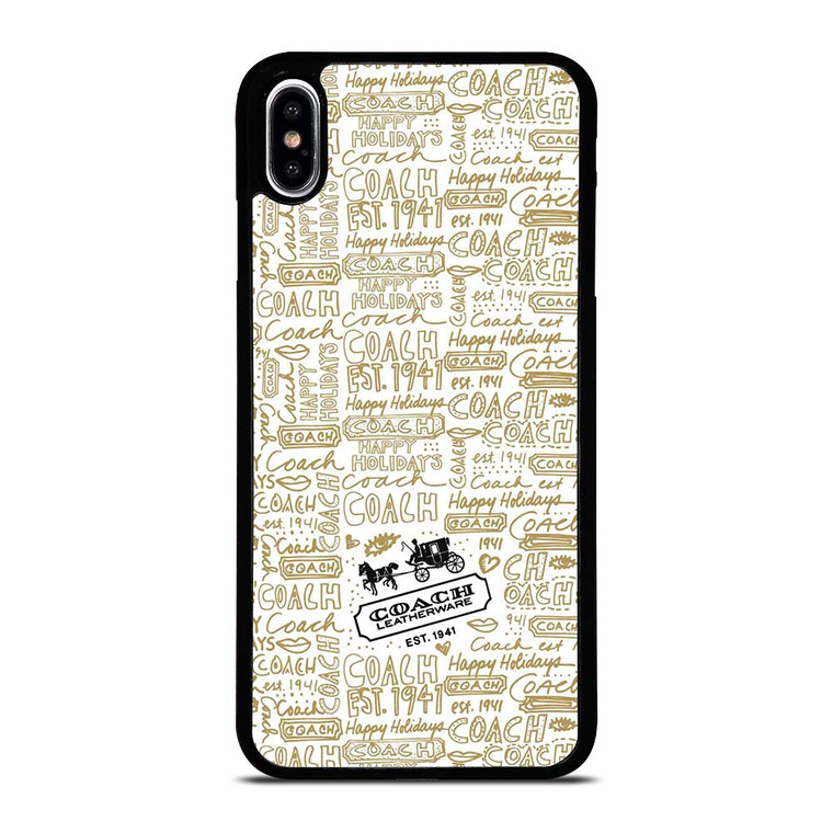 COACH NEW YORK COLLAGE iPhone XS Max Case Cover COACH NEW YORK COLLAGE iPhone XS Max Case Cover
