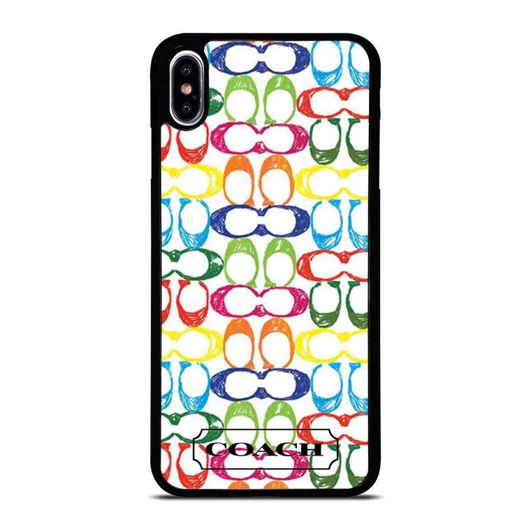 COACH NEW YORK COLORFUL 2 iPhone XS Max Case Cover