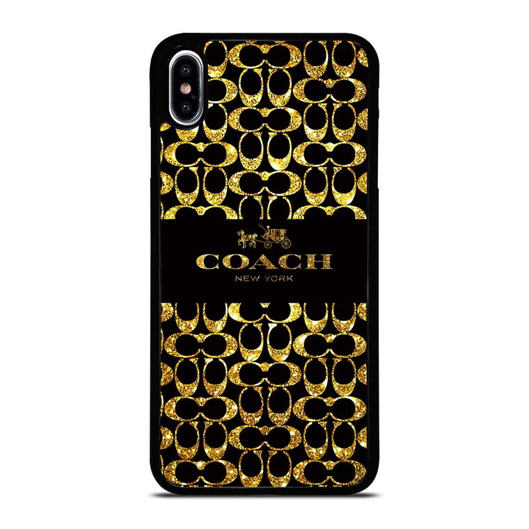 COACH NEW YORK GOLDEN iPhone XS Max Case Cover COACH NEW YORK GOLDEN iPhone XS Max Case Cover