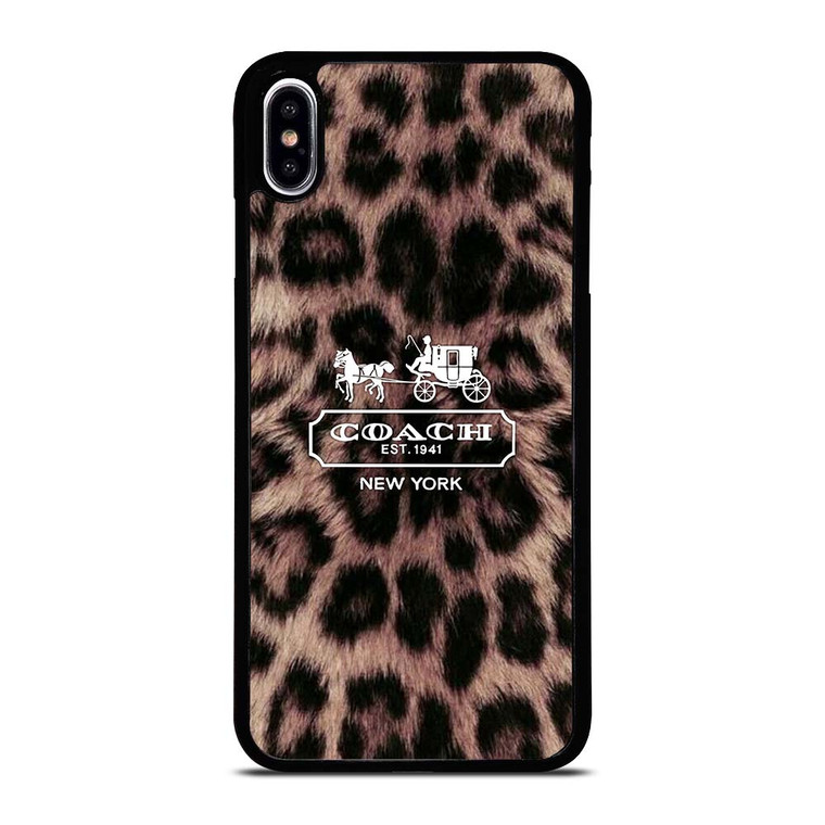 COACH NEW YORK LEOPARD iPhone XS Max Case Cover COACH NEW YORK LEOPARD iPhone XS Max Case Cover