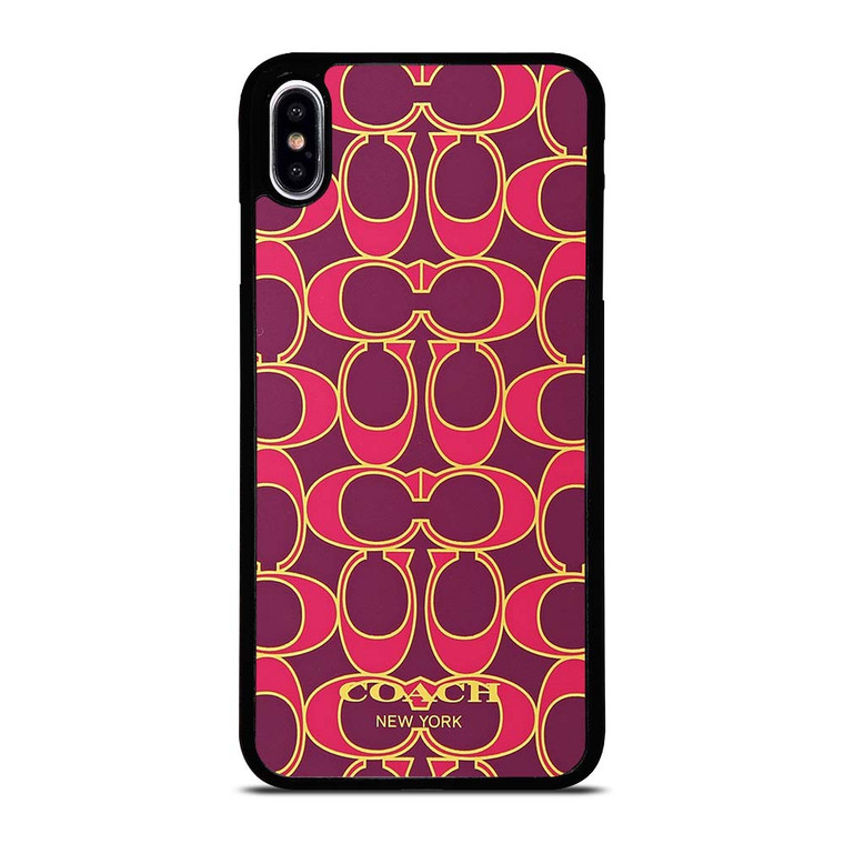 COACH NEW YORK PINK GOLD iPhone XS Max Case Cover COACH NEW YORK PINK GOLD iPhone XS Max Case Cover