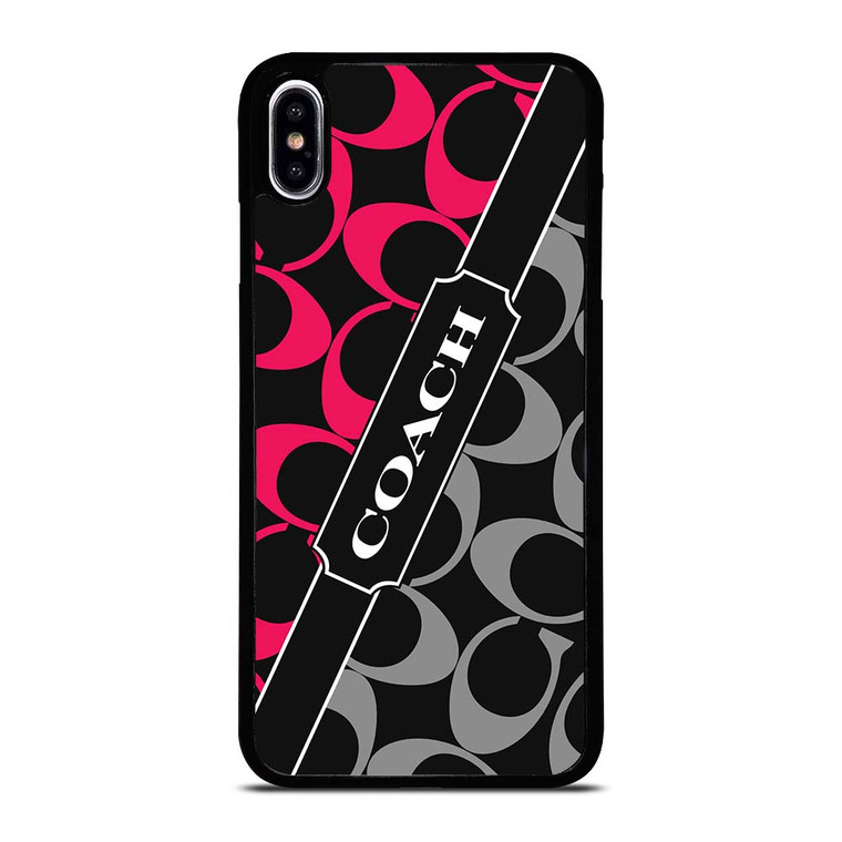 COACH NEW YORK RED WHITE iPhone XS Max Case Cover