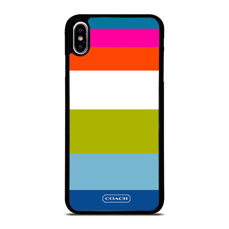 COACH NEW YORK STRIPE 2 iPhone XS Max Case Cover COACH NEW YORK STRIPE 2 iPhone XS Max Case Cover