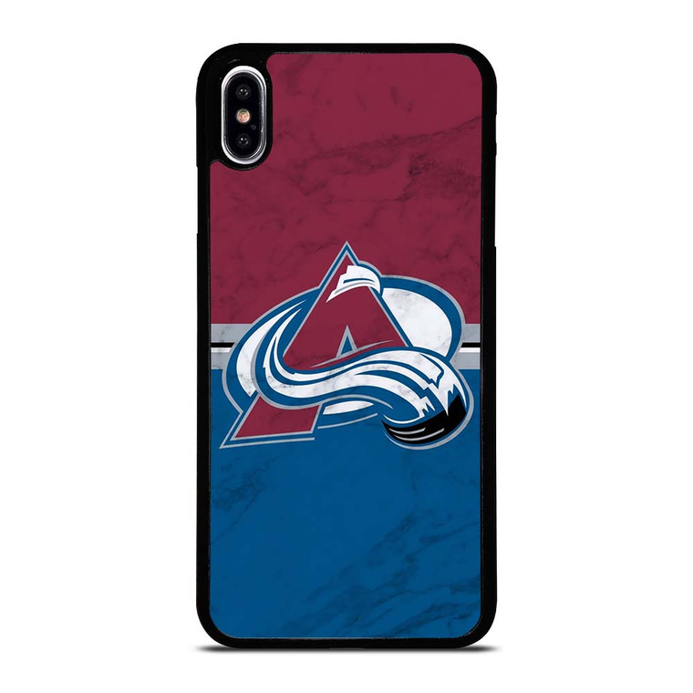 COLORADO AVALANCHE MARBEL iPhone XS Max Case Cover COLORADO AVALANCHE MARBEL iPhone XS Max Case Cover