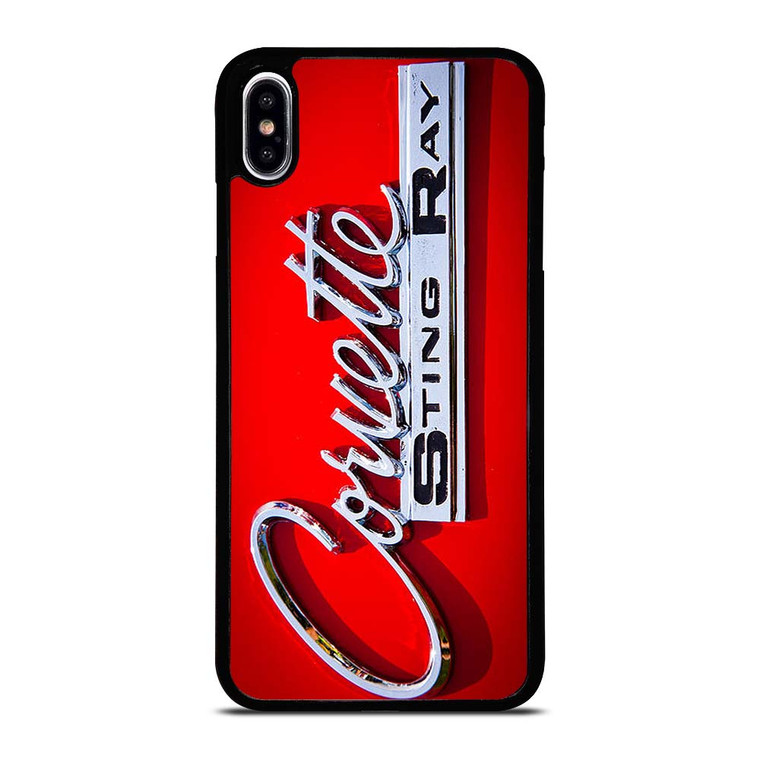 CORVETTE STINGRAY RED EMBLEM iPhone XS Max Case Cover CORVETTE STINGRAY RED EMBLEM iPhone XS Max Case Cover