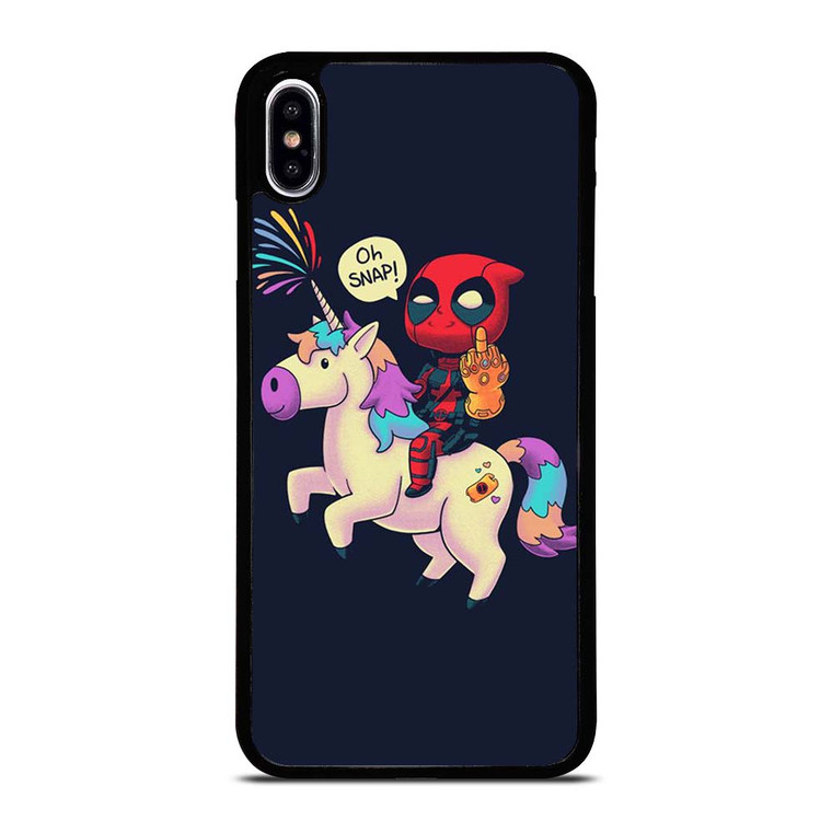 DEADPOOL UNICORN MIDDLE FINGERS iPhone XS Max Case Cover
