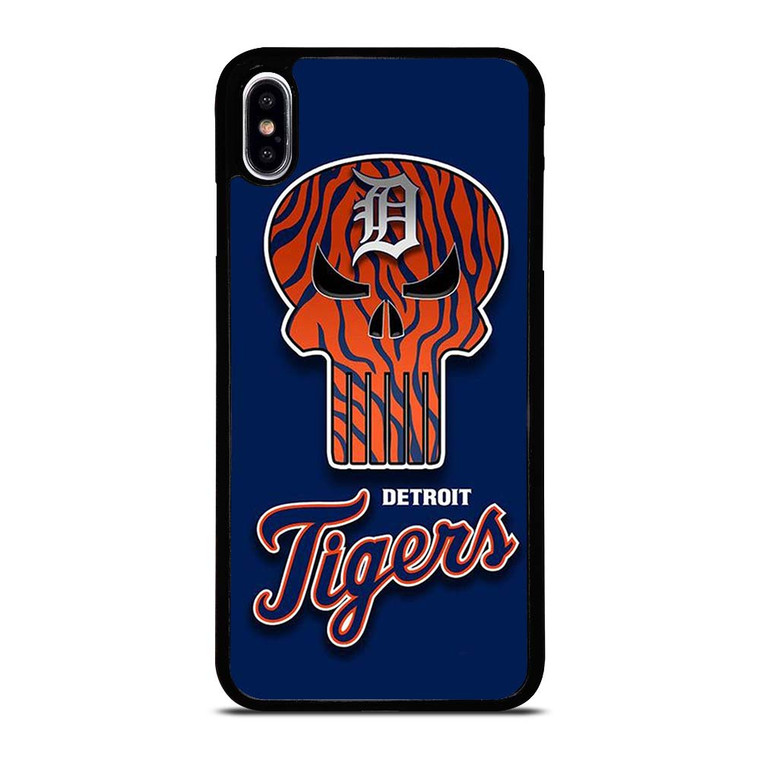 DETROIT TIGERS SKULL LOGO iPhone XS Max Case Cover