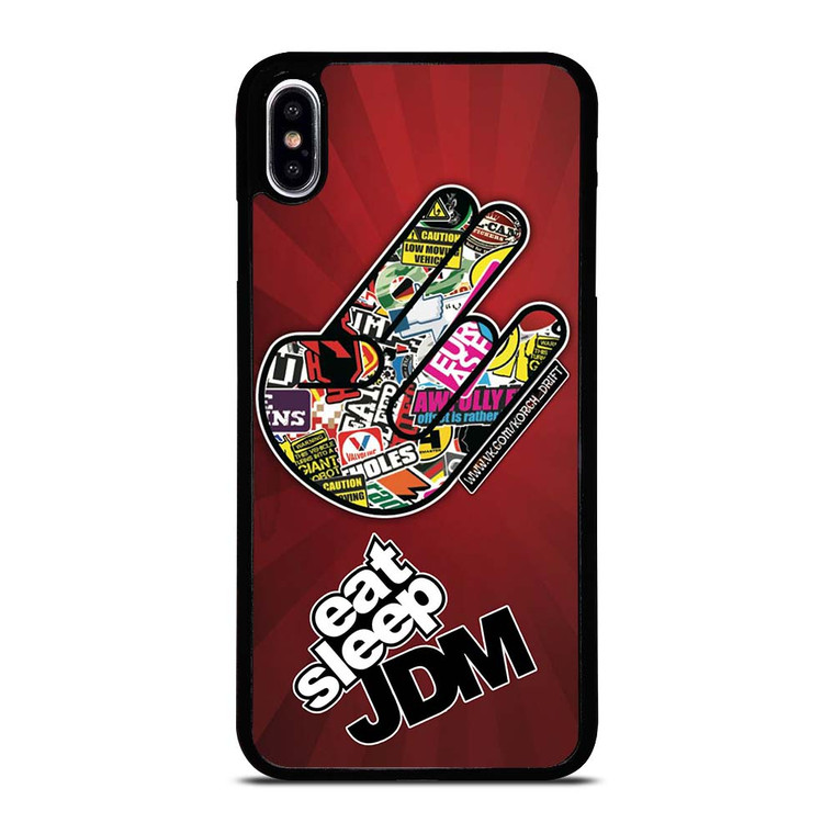 EAT SLEEP JDM LOGO iPhone XS Max Case Cover