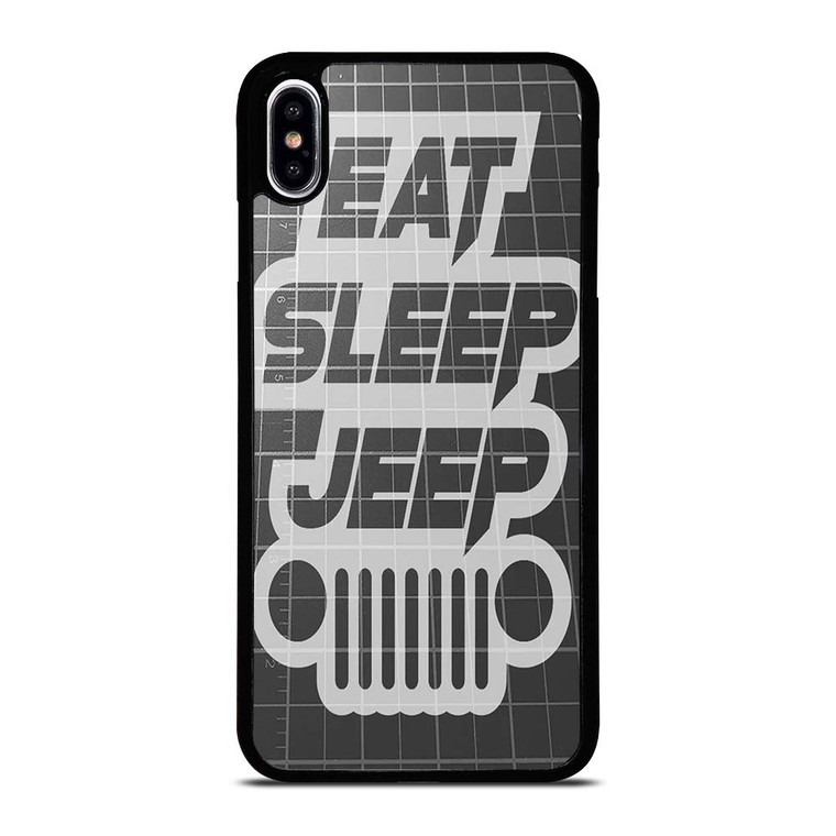 EAT SLEEP JEEP LOGO iPhone XS Max Case Cover