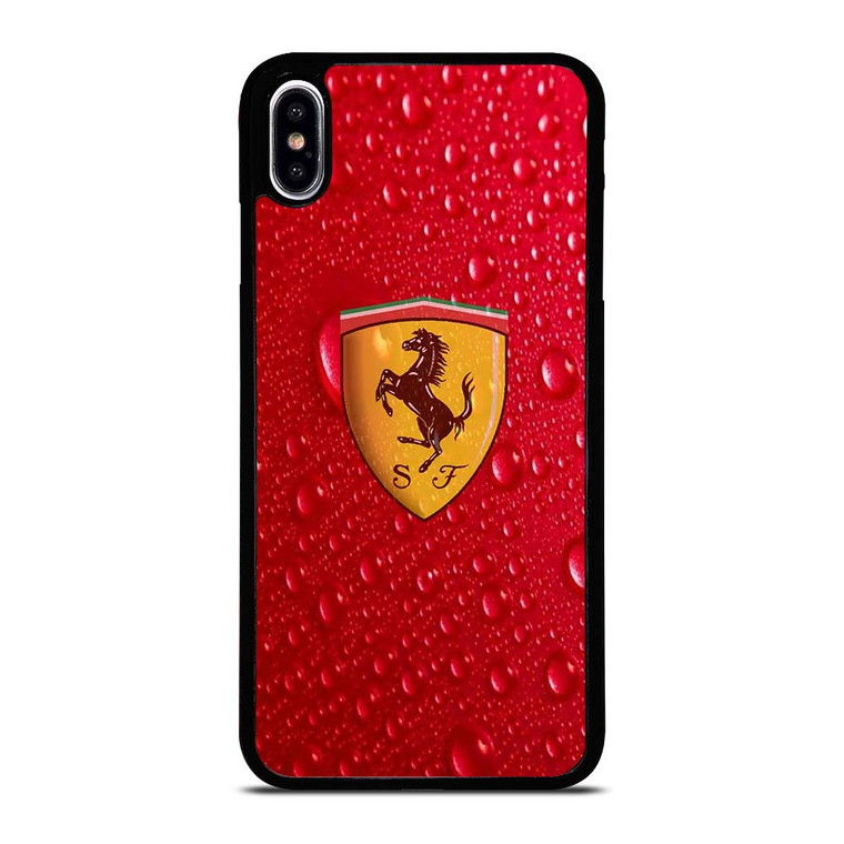 FERRARI DROP WATER RED iPhone XS Max Case Cover