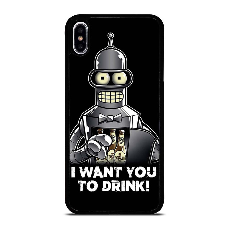 FUTURAMA BENDER QUOTE iPhone XS Max Case Cover