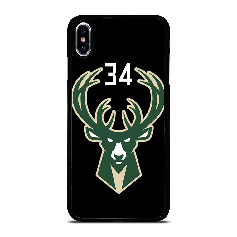GIANNIS ANTETOKOUNMPO MILWAUKEE BUCKS LOGO iPhone XS Max Case Cover