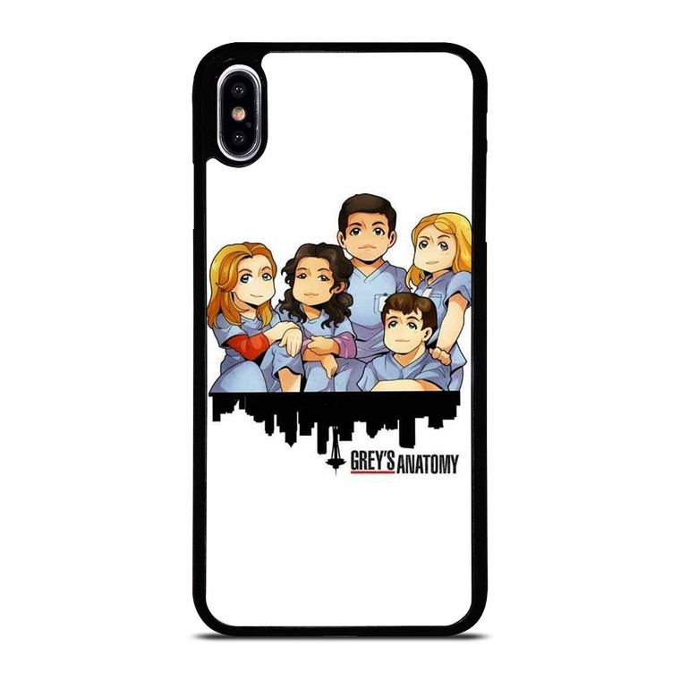 GREY'S ANATOMY CARTOON iPhone XS Max Case Cover