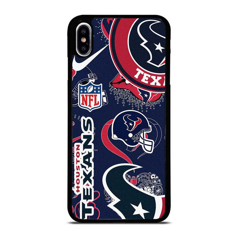 HOUSTON TEXANS NFL STICKER BOMB iPhone XS Max Case Cover