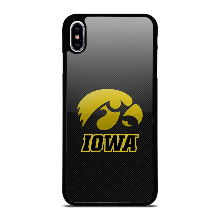IOWA HAWKEYES CARBON iPhone XS Max Case Cover