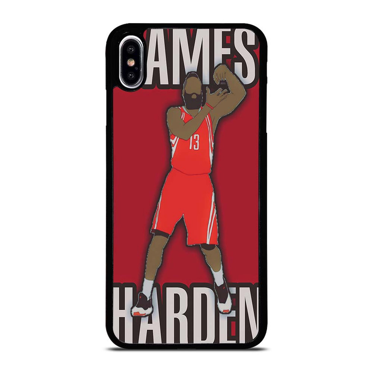 JAMES HARDEN HOUSTON ROCKETS CARTOON iPhone XS Max Case Cover