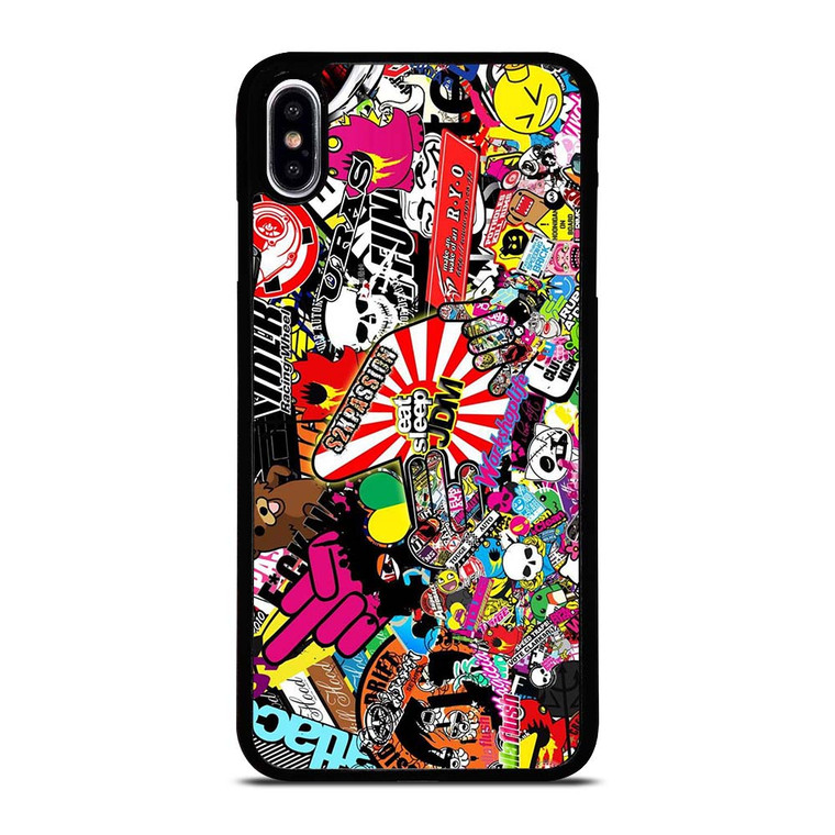 JDM STICKER BOMB COLLAGE iPhone XS Max Case Cover
