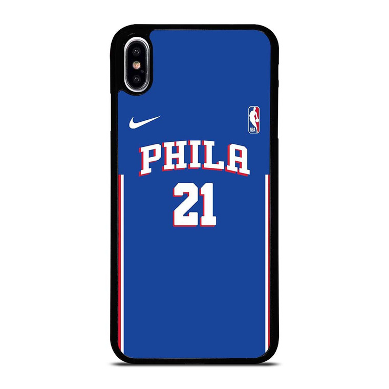 JOEL EMBIID PHILADELPHIA SIXERS NBA iPhone XS Max Case Cover