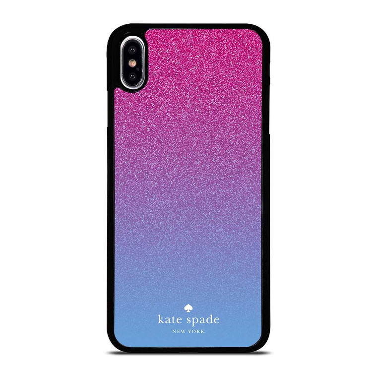 KATE SPADE NEW YORK PINK BLUE GLITTER iPhone XS Max Case Cover