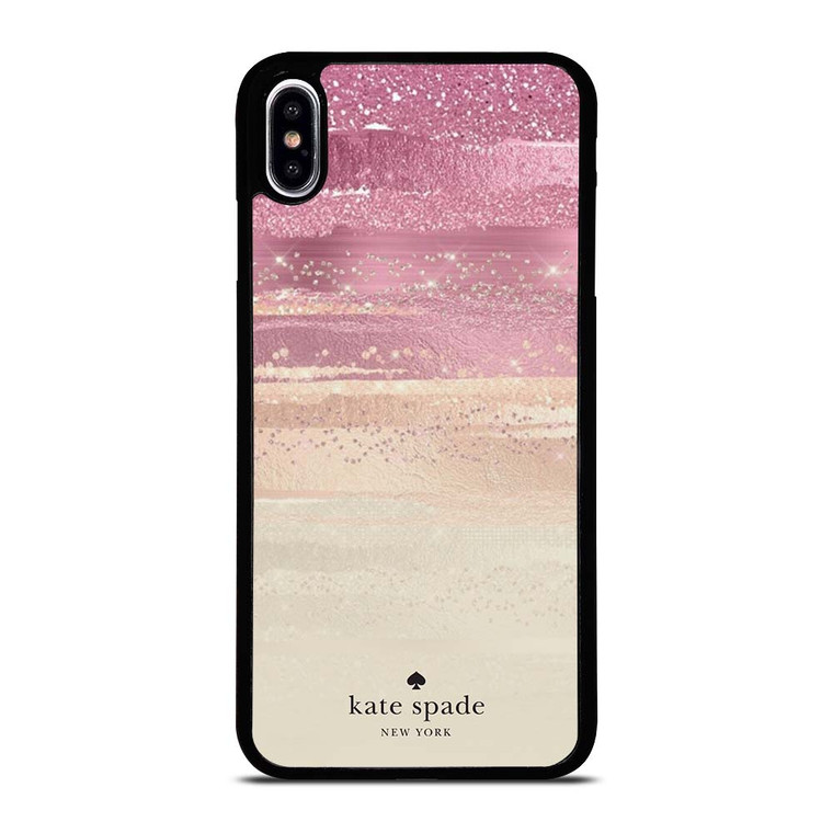 KATE SPADE NEW YORK ROSE GOLD GLITTER iPhone XS Max Case Cover