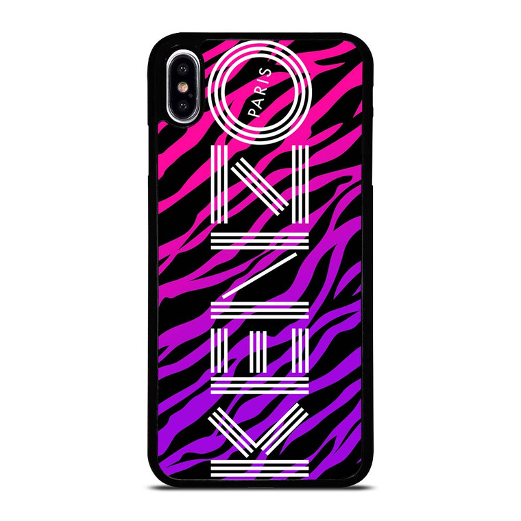 KENZO PARIS TIGER PURPLE iPhone XS Max Case Cover