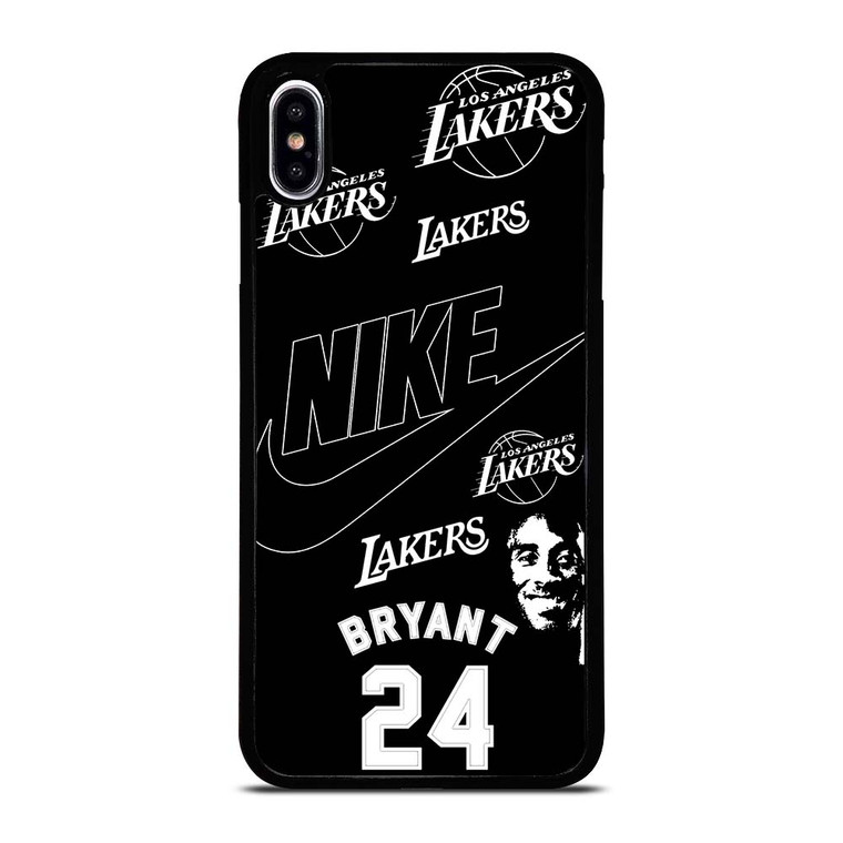 KOBER BRYANT LAKERS NIKE BLACK iPhone XS Max Case Cover