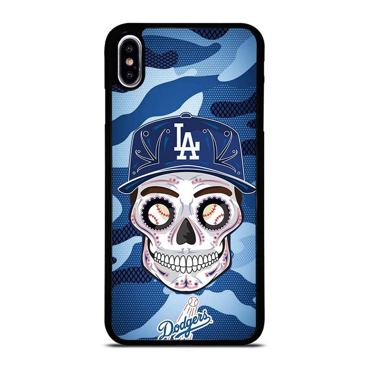 LA DODGERS SKULL CAMO iPhone XS Max Case Cover