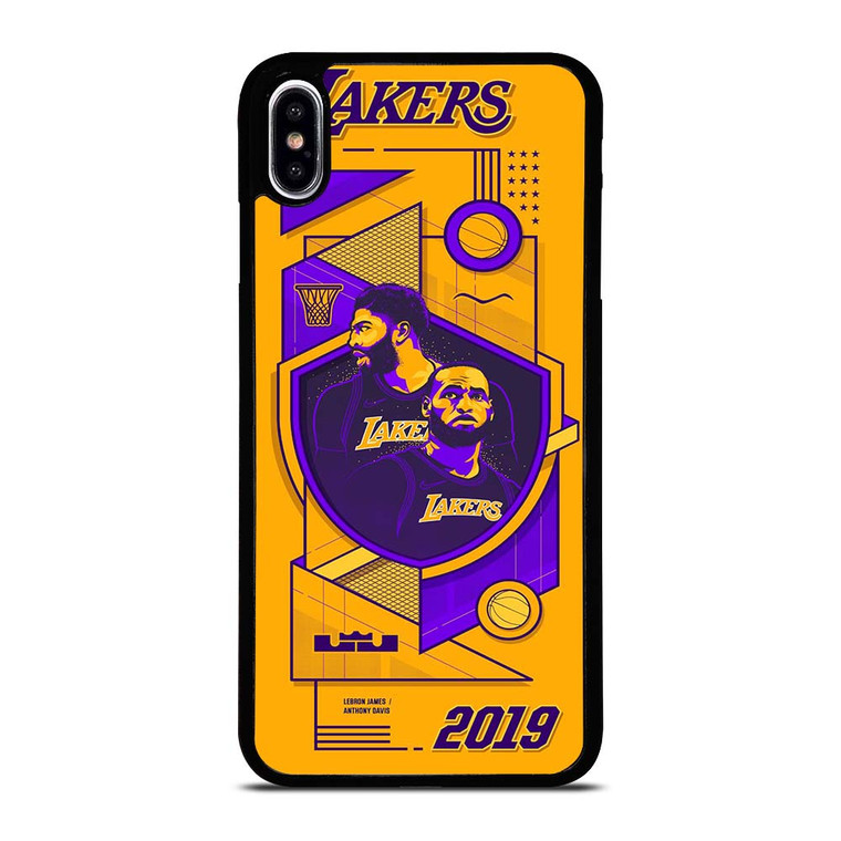 LA LAKERS LEBRON JAMES & ANTHONY DAVIS iPhone XS Max Case Cover