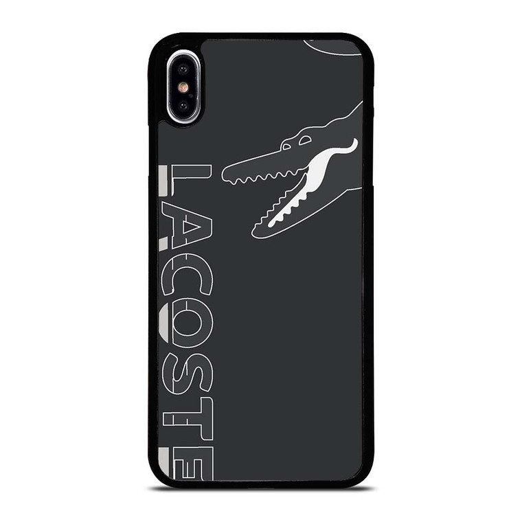 LACOSTE CROCODILE ALL BLACK iPhone XS Max Case Cover
